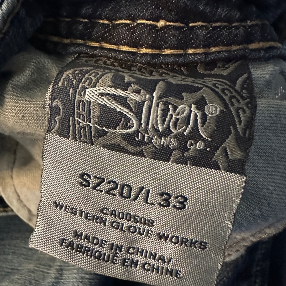 Gently Used Silver Jeans. Dark Wash. Size 20/L33. Suki 17”.